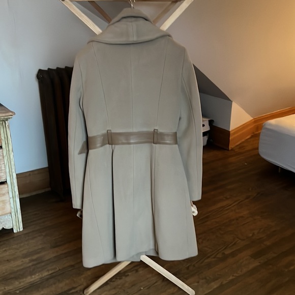 Mackage Ladies Camel Coloured Double Breasted Wool/Cashmere Knee Length Coat - Picture 2 of 6